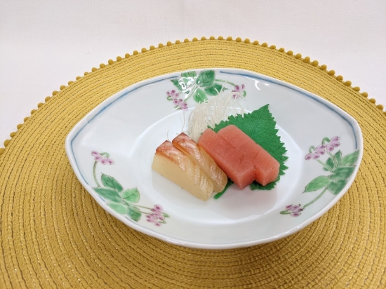 藍水 お皿 2枚セット Amazon｜5個セット 藍六角二連皿 [13.6×7.5×2.4cm] 【薬味仕切り