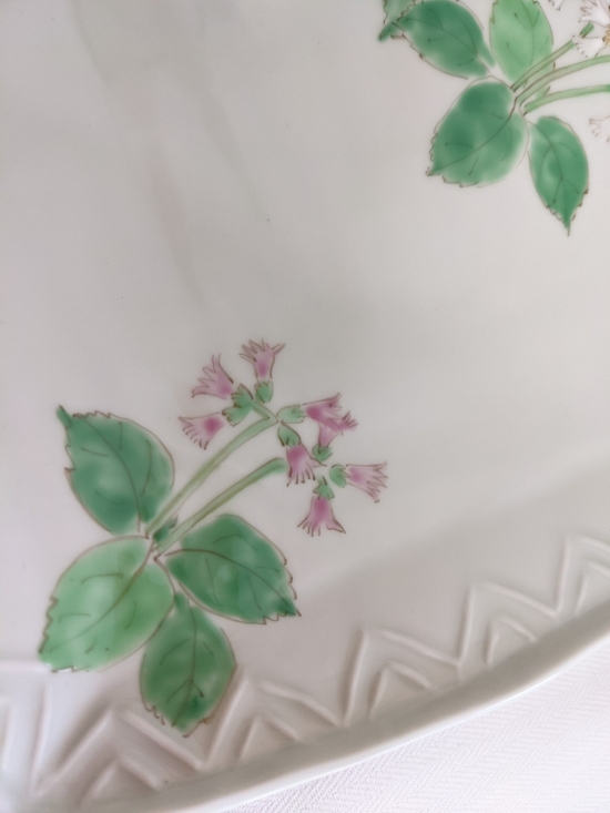 角盛皿 26.1cm Lサイズ 藍彩 クリーンコート加工 家庭用食洗機