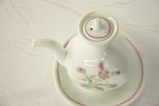 うつわ藍水　蓋物　お花　ブルー 藍水 花暦（水色）カフェボール うつわ藍水（波佐見焼） | にっこう